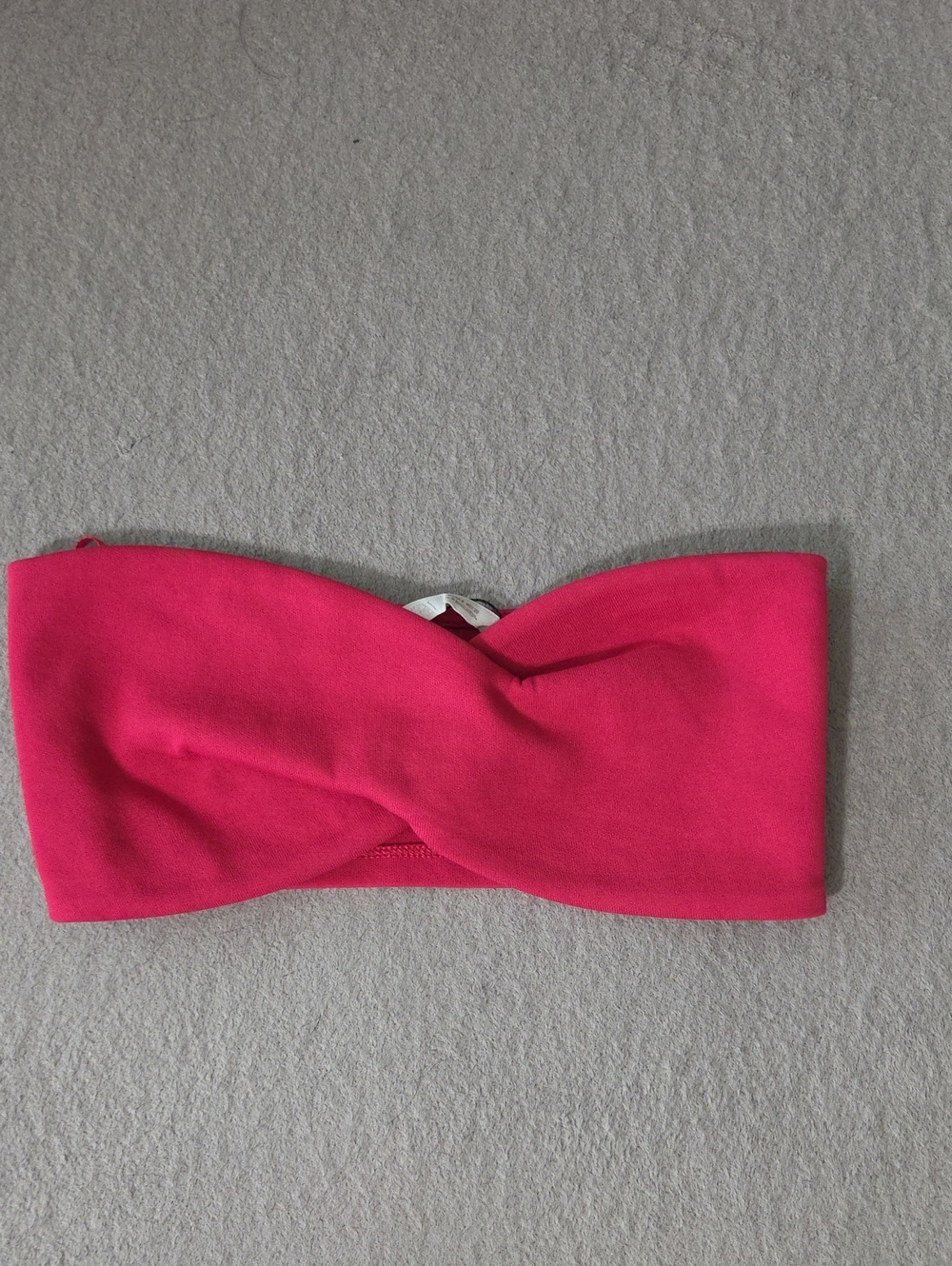 Zara Hot Pink Twist Bandeau Top
